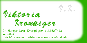 viktoria krompiger business card